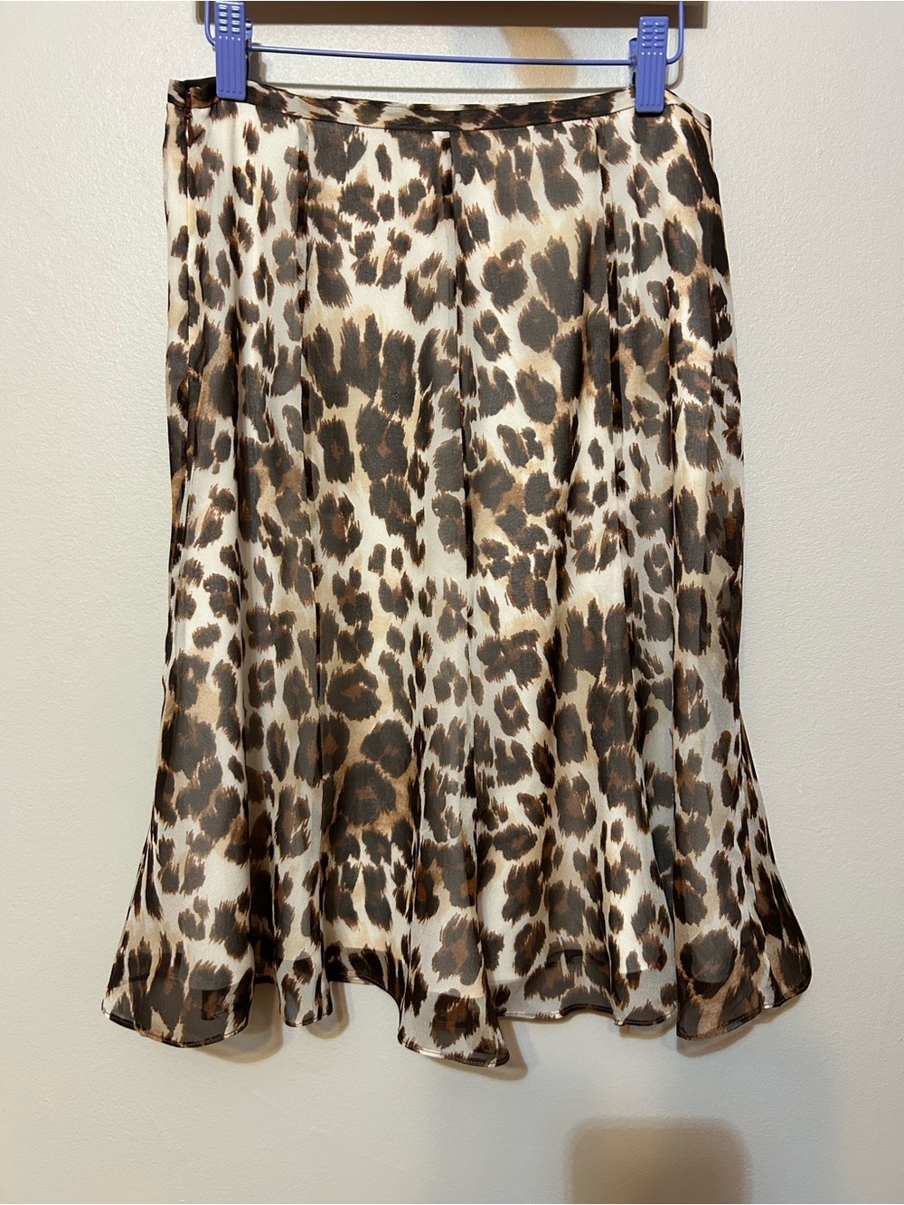 Diane Von Furstenberg Silk Animal Print A-Line Skirt Luxury Fabric